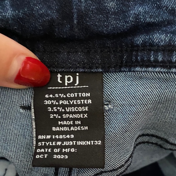 Men's Dark Blue Straight Leg Jeans - Picture 3 of 3